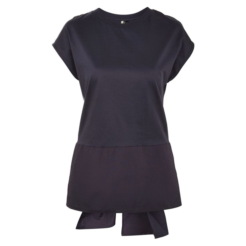 Topshop Navy Top Coattail Minimalist Nautical French Sailor Chic Quiet Luxury 2